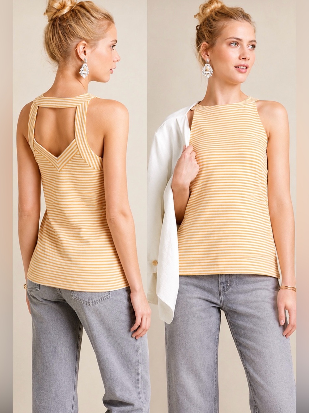 Anthropologie Deletta Isa striped Tank - Picture 2 of 6
